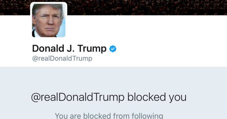 donald trump blocked you