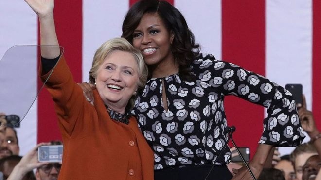 michelle obama and hillary clinton